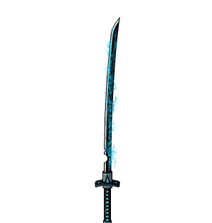 Blue Static Katana