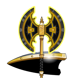 Black Knights Axe & Shield of Destiny