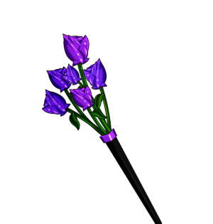 Purple Bouquet-on-Your-Back