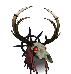Dark Druid Stag-Helm