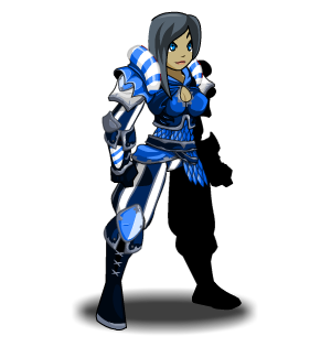 Silver Azurite Armor male
