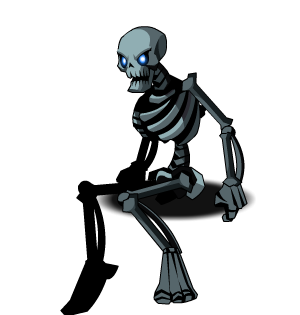 Sitting Skeleton (Left)