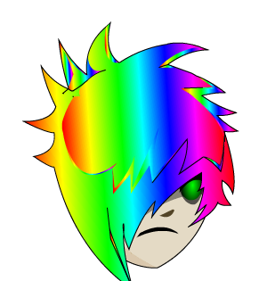 Rainbow Caster Hair