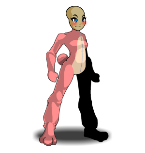 Fluffy Bunny Suit male