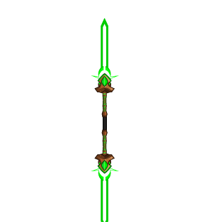 Green Chrono Star Polearm