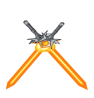 Orange Starsword Backblades