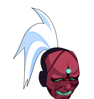 Oni Fukumen Ponytail