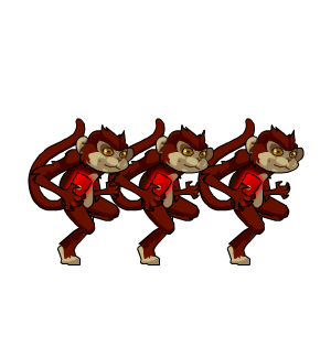Lucky Red Monkey Babies