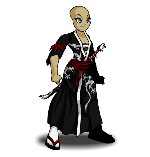 Prismatic Dragon Samurai male