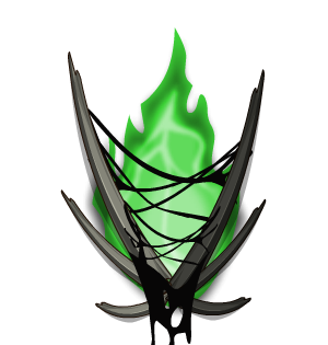 Flaming Bone Web Cape