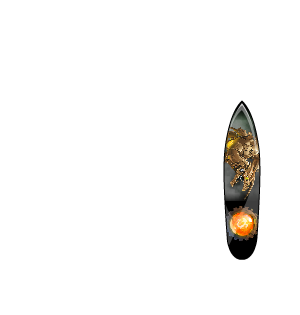 Steampunk Dragon Surfboard