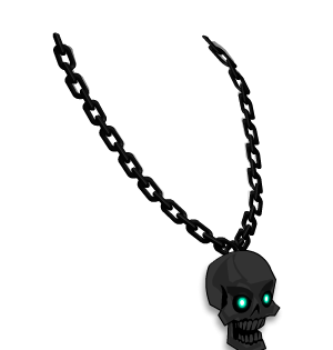 Warlock's Skull Charm Necklace