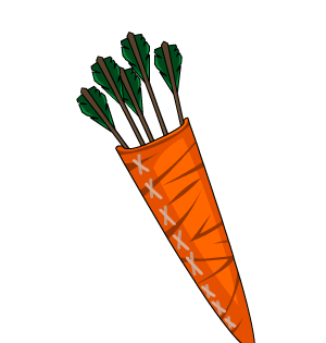 Cutesy Carrot Quiver Cape