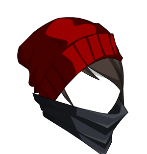 Jolly Prismatic Long Bangs + Scarf