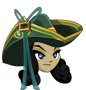 Emerald Yokai Pirate Hat + Locks