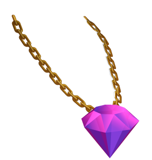 <b><font color='#5A4983'>Purple Crystal Necklace</font>