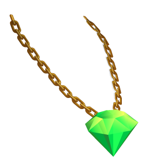 <font color='#33FF33'>Green Crystal Necklace</font>