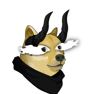 Doge Eyeglow + Horns + Scarf