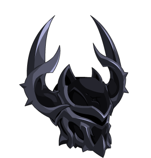 Dark Dracolich Lord's Horned Helm
