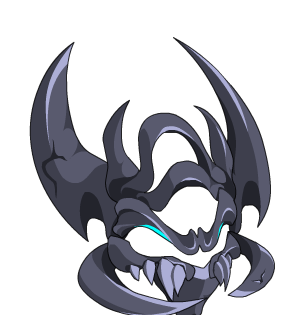 Dark Skeletal Dragon Bone Mask