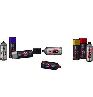 00-X Spray Paint Pallete