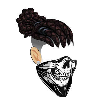 Golden Gangsta Masked Dreads