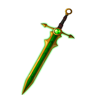 Ornate Emerald Backblade