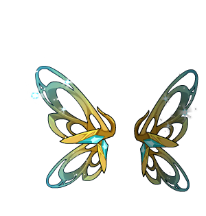 Golden Pisces Fae Wings