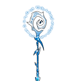 Snow Sapphire White Staff