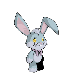 Blue Velveteen Bunny