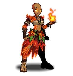 Blazing Ahiwela Pyromancer male